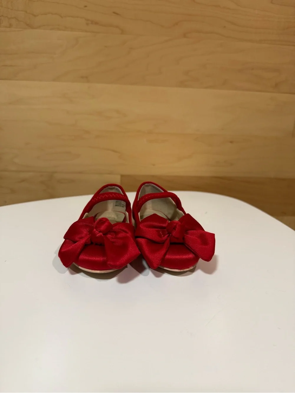 Janie and Jack Red Bow Mary Jane Shoes